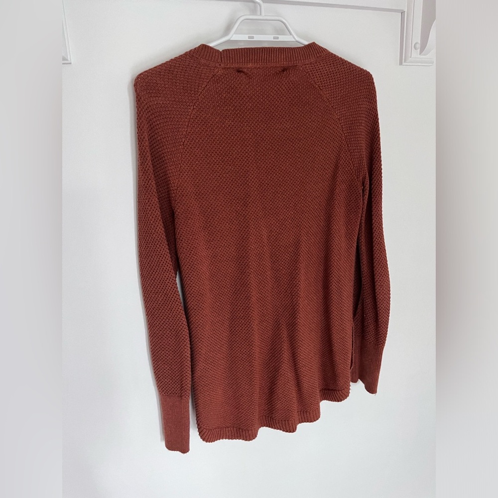 Orange/Rust Knit Sweater - Picture 3 of 4